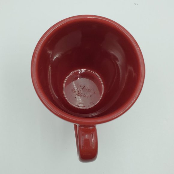 Corelle Coordinates Stoneware Dark Red Coffee Mugs Corning Coffee Cups - Picture 5 of 6